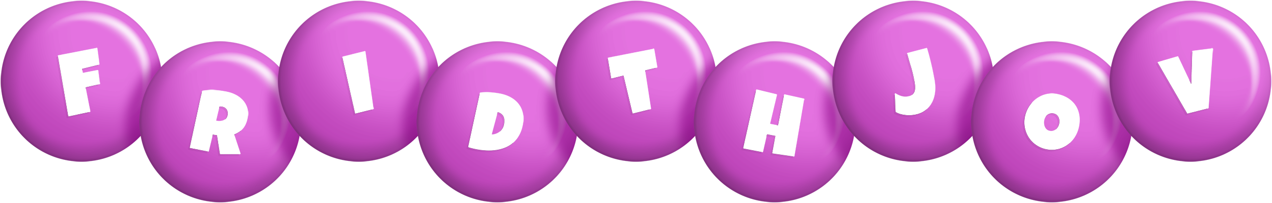 Fridthjov candy-purple logo