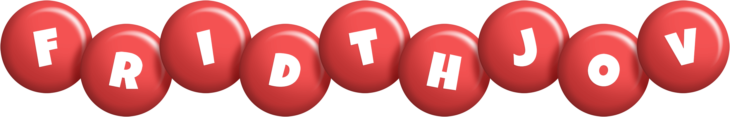 Fridthjov candy-red logo