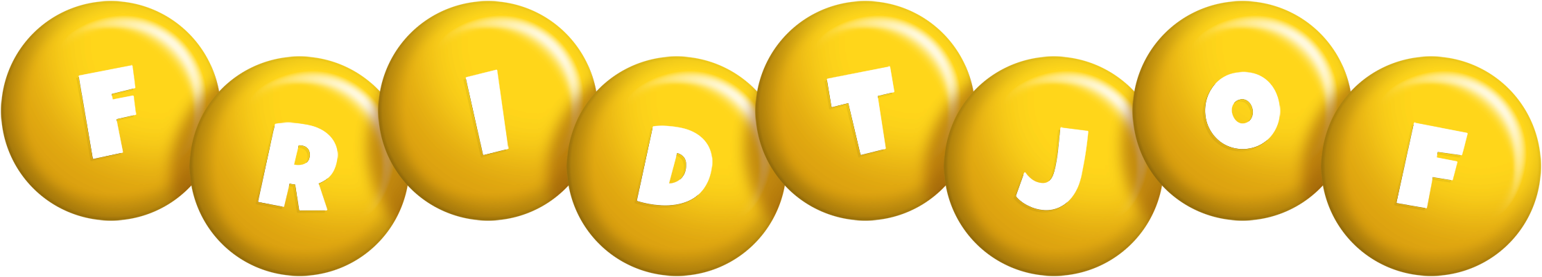 Fridtjof candy-yellow logo