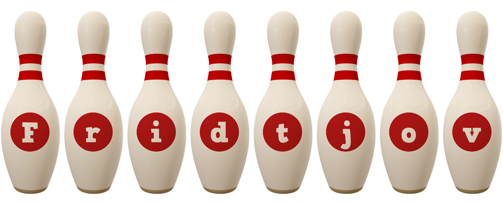 Fridtjov bowling-pin logo