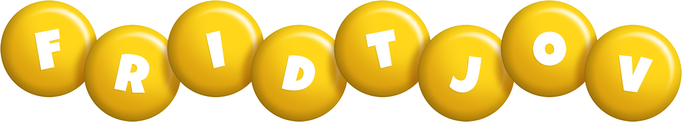 Fridtjov candy-yellow logo