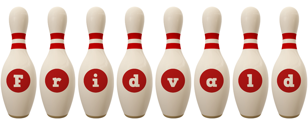 Fridvald bowling-pin logo