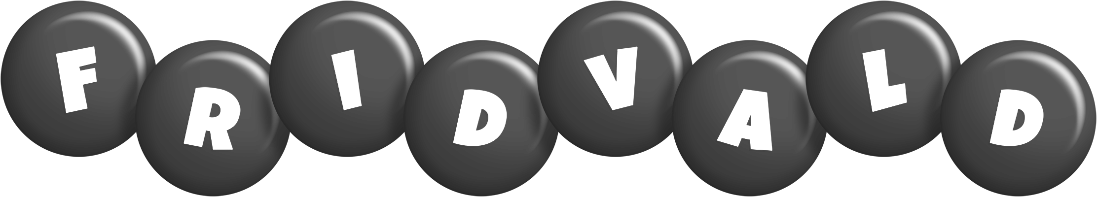 Fridvald candy-black logo