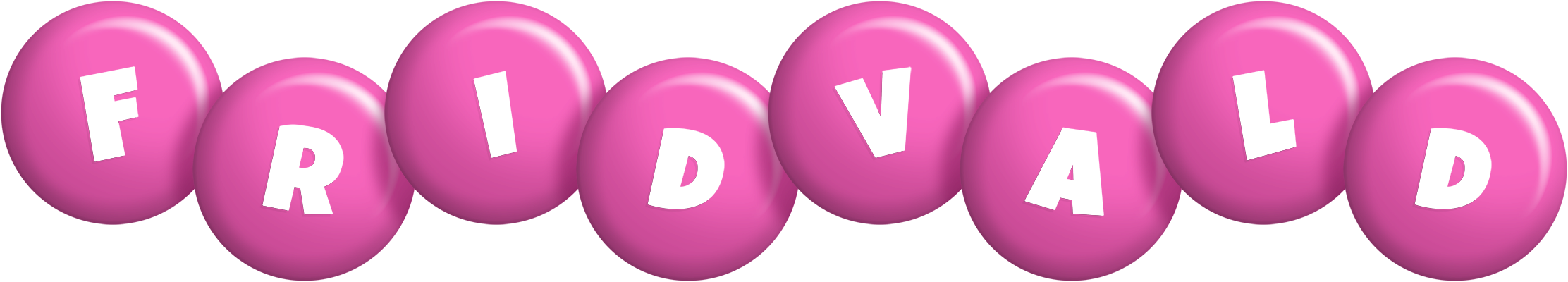 Fridvald candy-pink logo