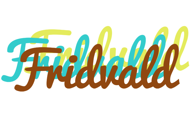Fridvald cupcake logo