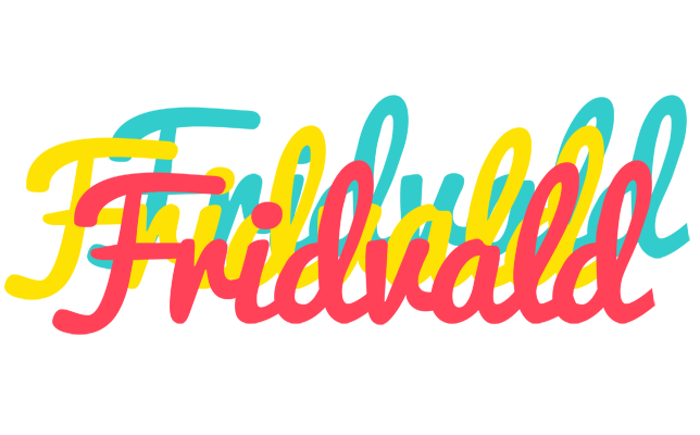 Fridvald disco logo