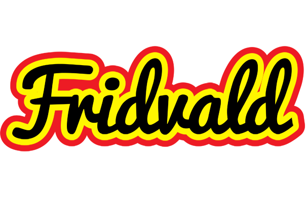 Fridvald flaming logo