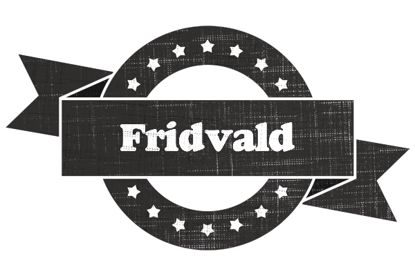 Fridvald grunge logo