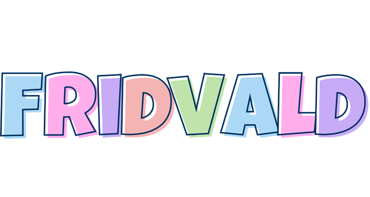 Fridvald pastel logo