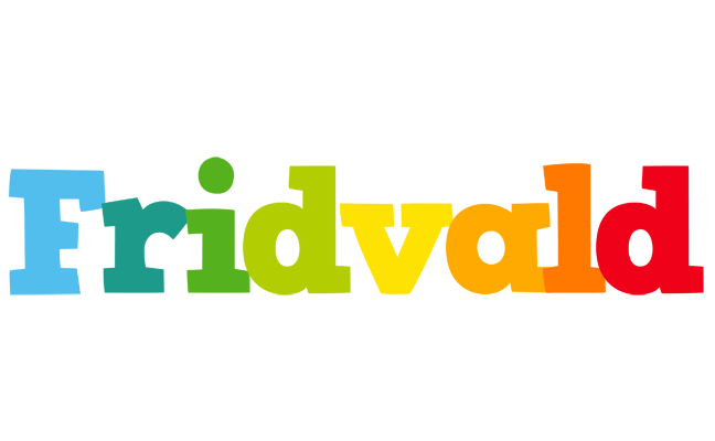 Fridvald rainbows logo