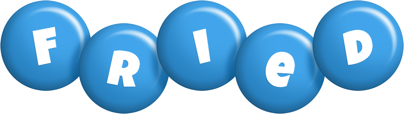 Fried candy-blue logo