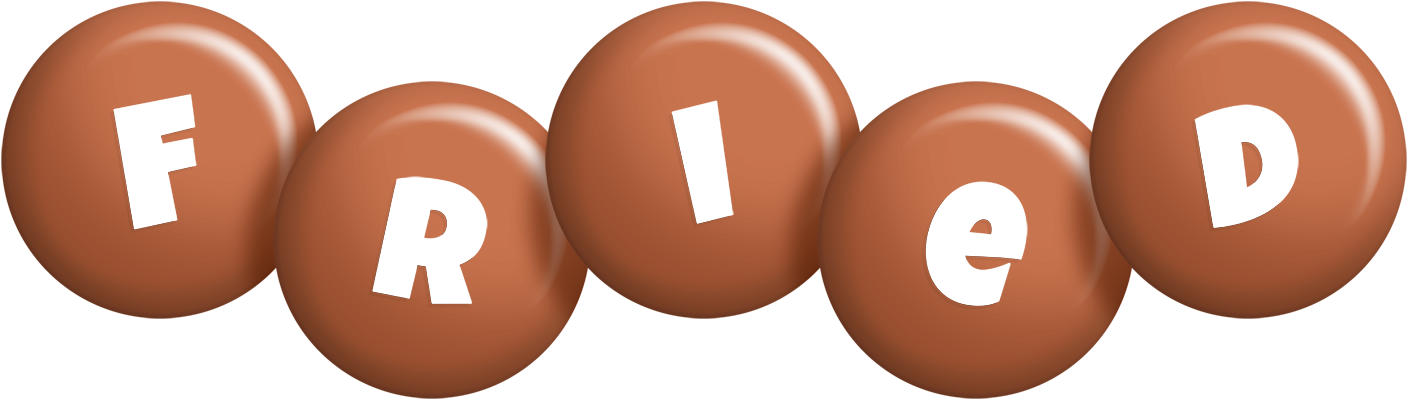 Fried candy-brown logo