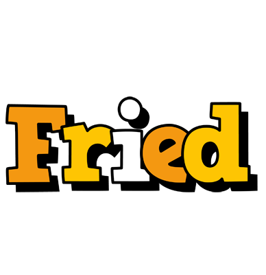 Fried cartoon logo