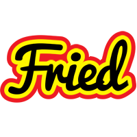 Fried flaming logo