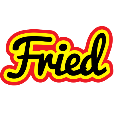 Fried flaming logo