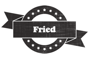 Fried grunge logo