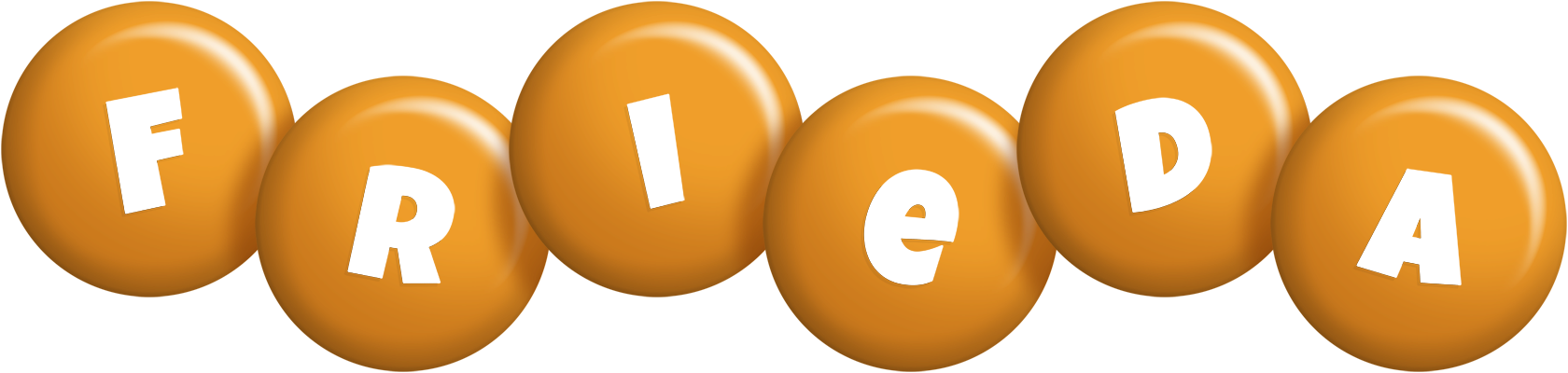 Frieda candy-orange logo