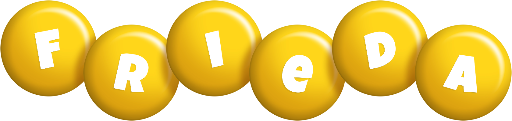 Frieda candy-yellow logo