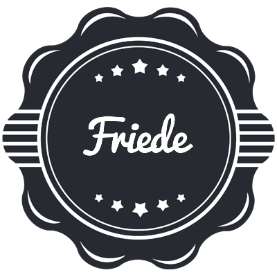 Friede badge logo