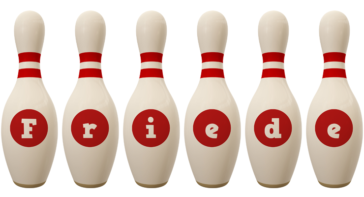 Friede bowling-pin logo