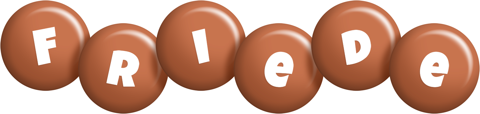 Friede candy-brown logo