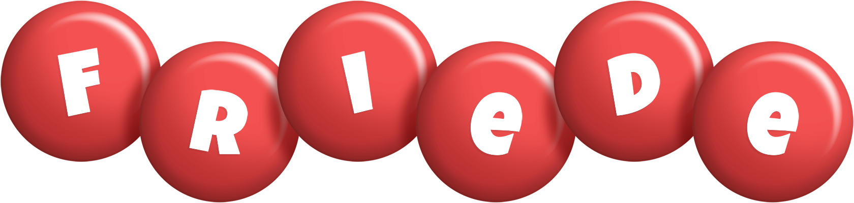 Friede candy-red logo