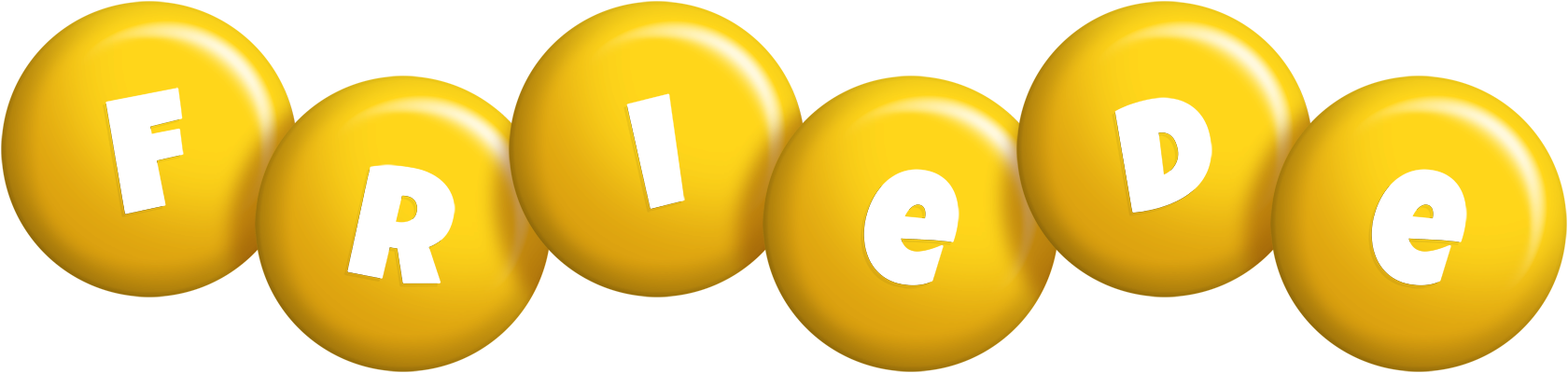 Friede candy-yellow logo