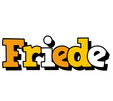 Friede cartoon logo