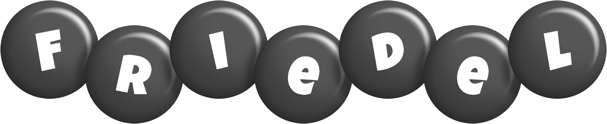 Friedel candy-black logo