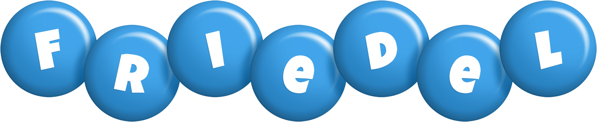 Friedel candy-blue logo