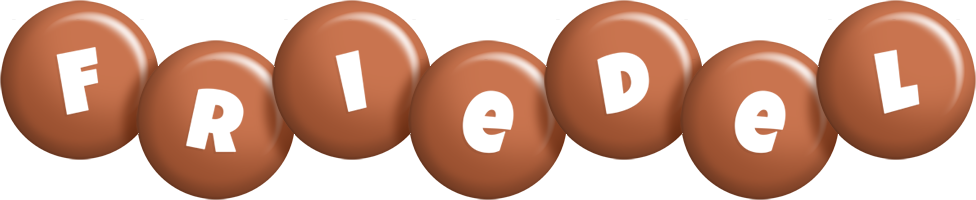 Friedel candy-brown logo