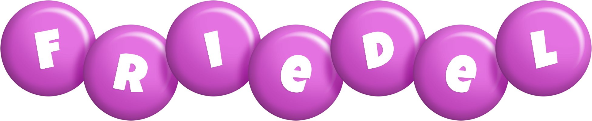 Friedel candy-purple logo