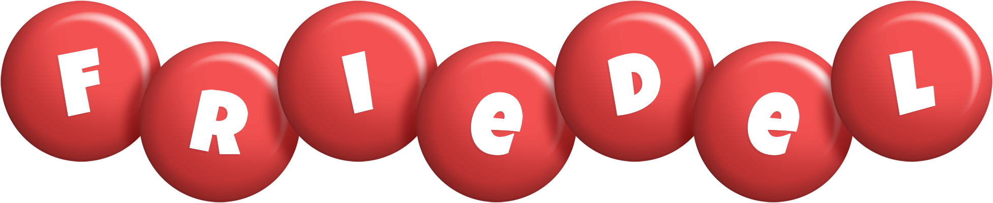 Friedel candy-red logo