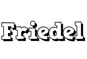 Friedel snowing logo