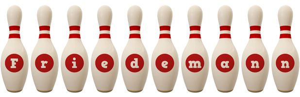 Friedemann bowling-pin logo