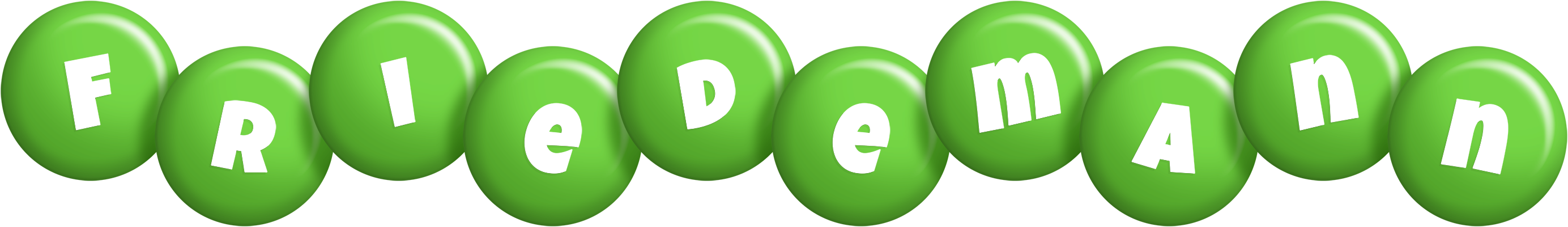 Friedemann candy-green logo
