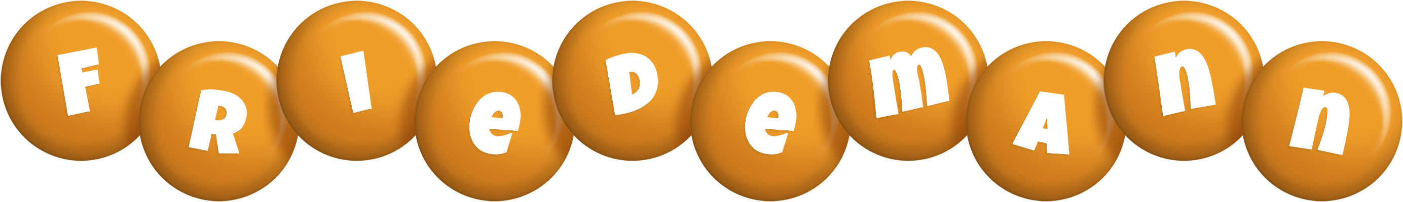 Friedemann candy-orange logo