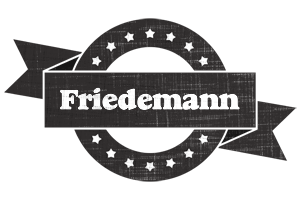 Friedemann grunge logo