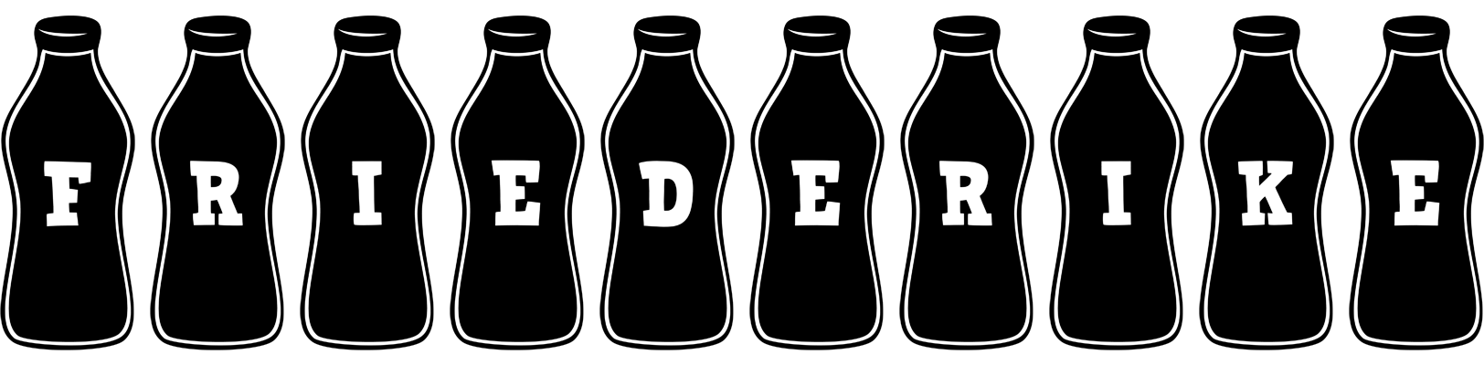 Friederike bottle logo