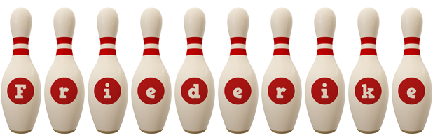 Friederike bowling-pin logo