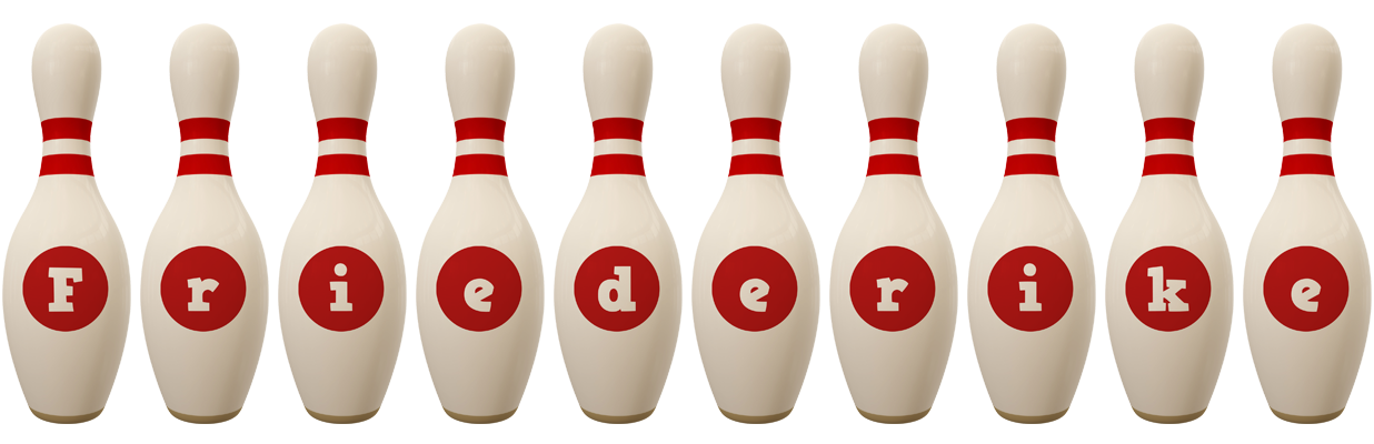Friederike bowling-pin logo
