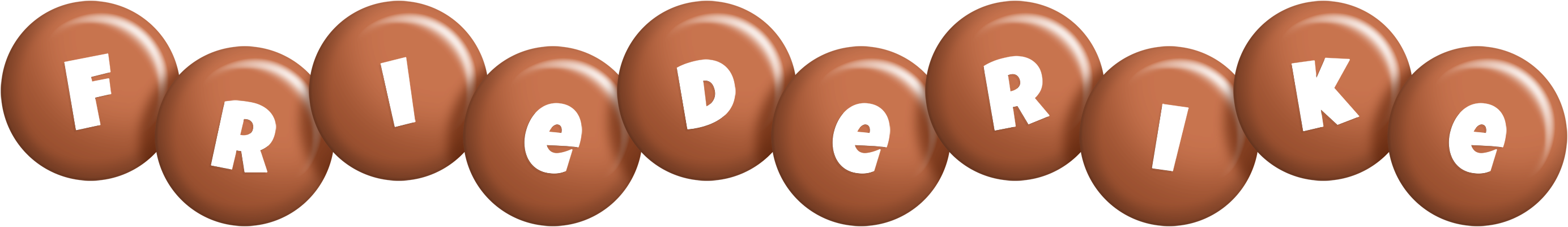 Friederike candy-brown logo