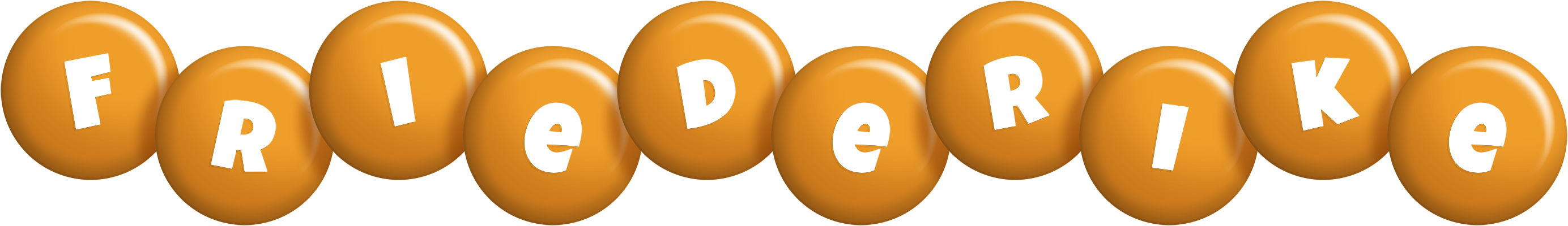 Friederike candy-orange logo