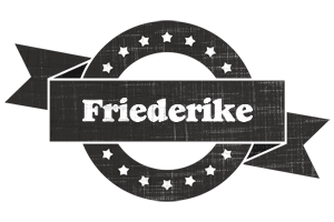 Friederike grunge logo