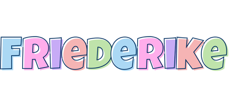 Friederike pastel logo