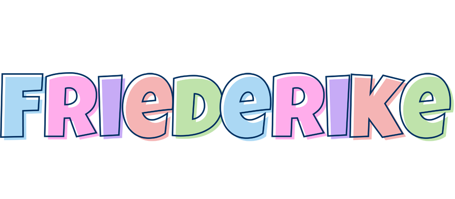 Friederike pastel logo
