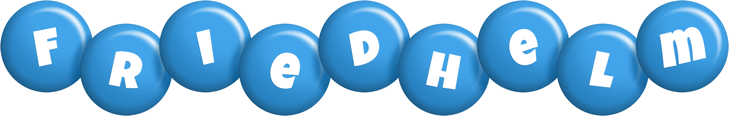 Friedhelm candy-blue logo