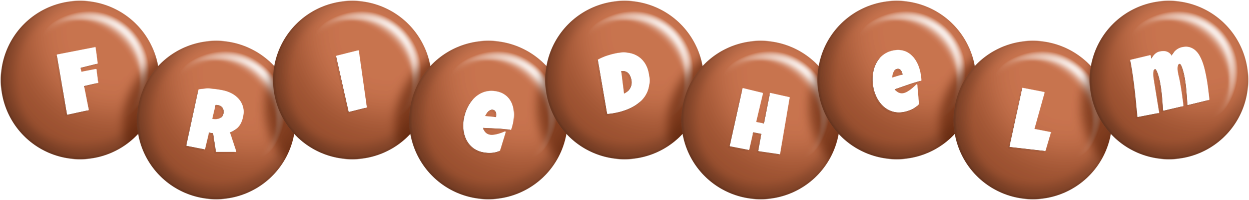 Friedhelm candy-brown logo
