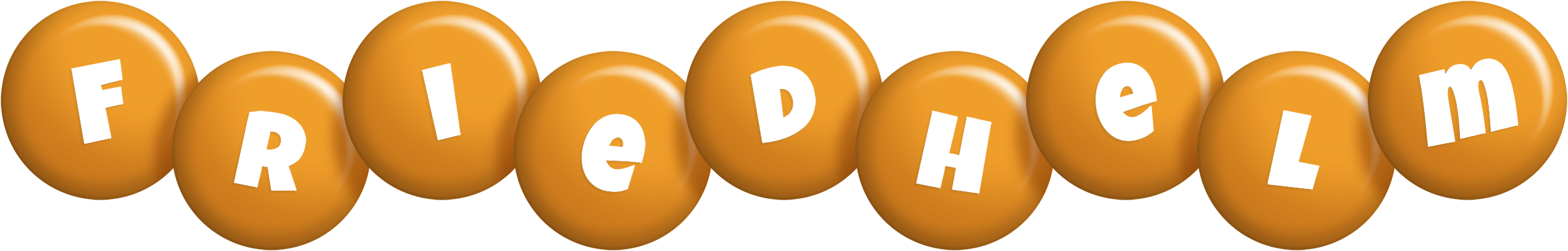 Friedhelm candy-orange logo