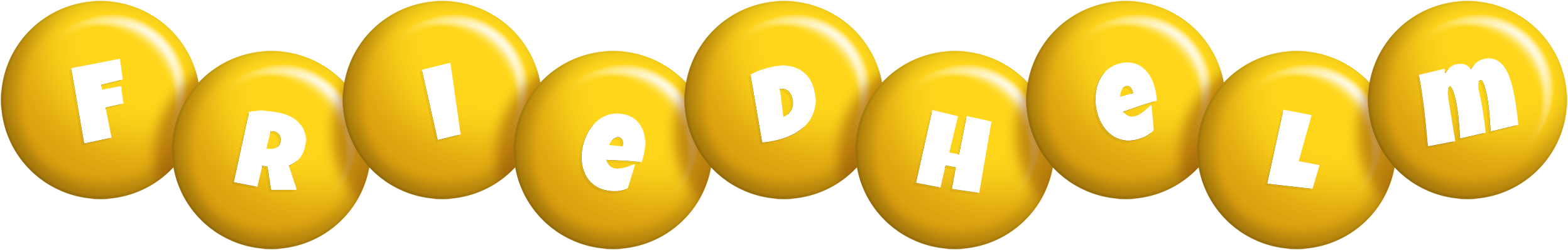 Friedhelm candy-yellow logo